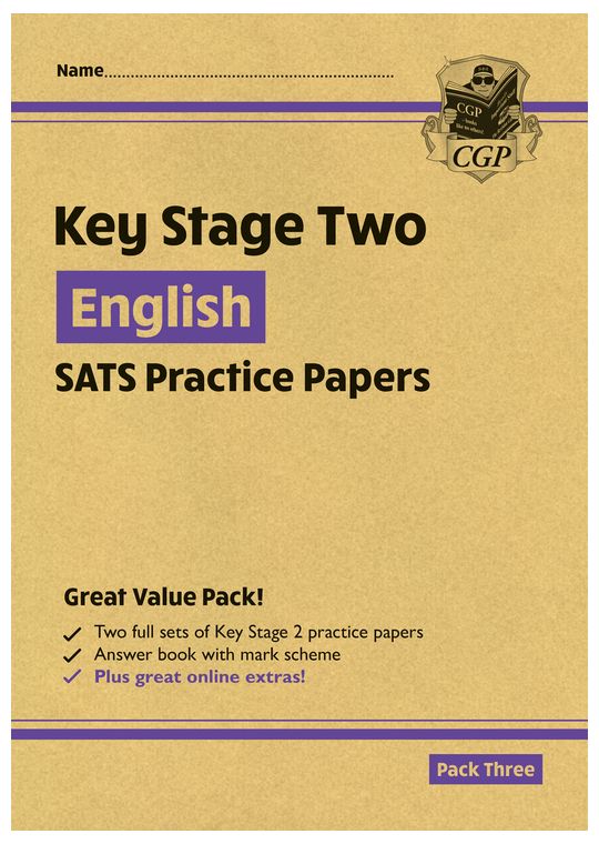 KS2 English SATS Practice Papers: Pack 3 - for the 2024 tests (with free Online Extras)