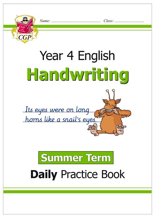 KS2 Handwriting Year 4 Daily Practice Book: Summer Term
