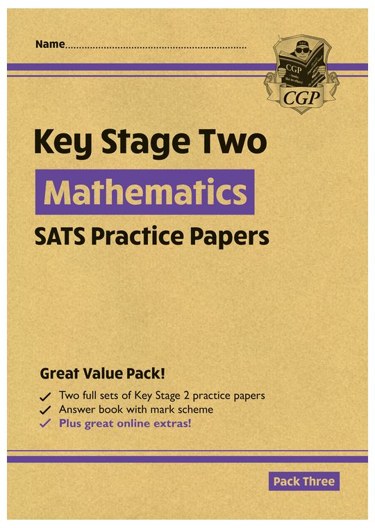 KS2 Maths SATS Practice Papers: Pack 3 - for the 2024 tests (with free Online Extras)