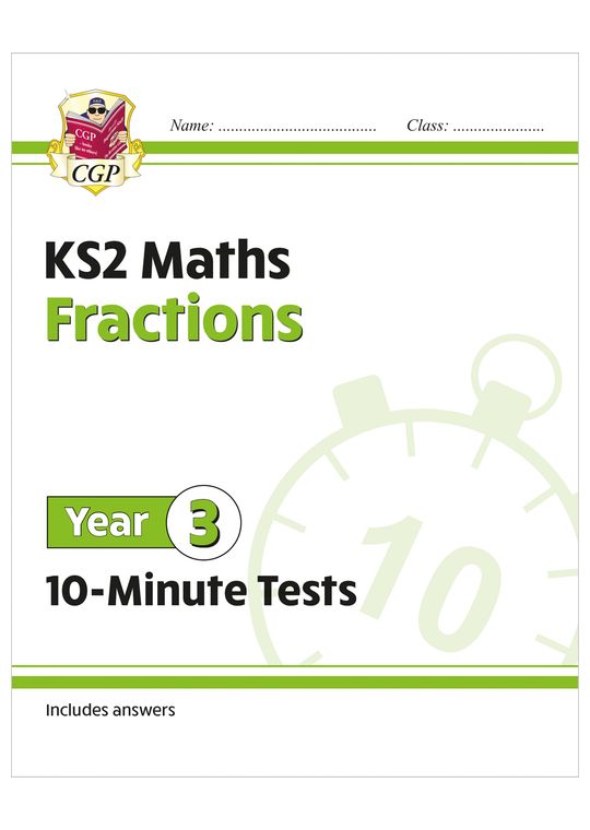 KS2 Year 3 Maths 10-Minute Tests: Fractions