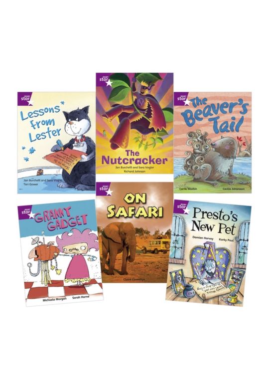 Learn at Home:Star Reading Purple Level Pack (5 fiction and 1 non-fiction book)