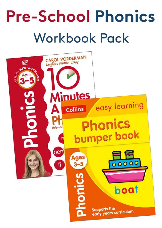 Pre-School Phonics Workbook Pack (Ages 3-5)