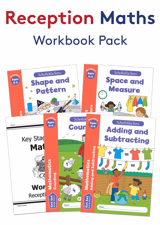 Reception Maths Workbook Pack (Ages 4-5)