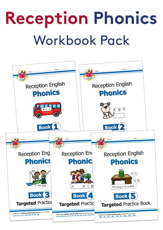 Reception Phonics Workbook Pack (Ages 4-5)
