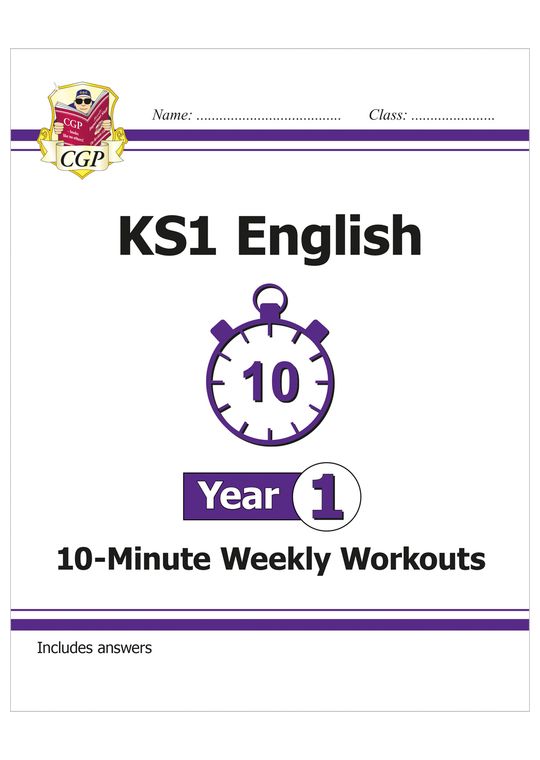 Year 1 English 10-Minute Weekly Workouts (Ages 5-6)