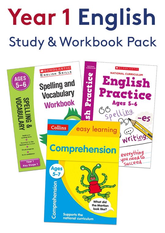 Year 1 English Study & Workbook Pack (Ages 5-6)