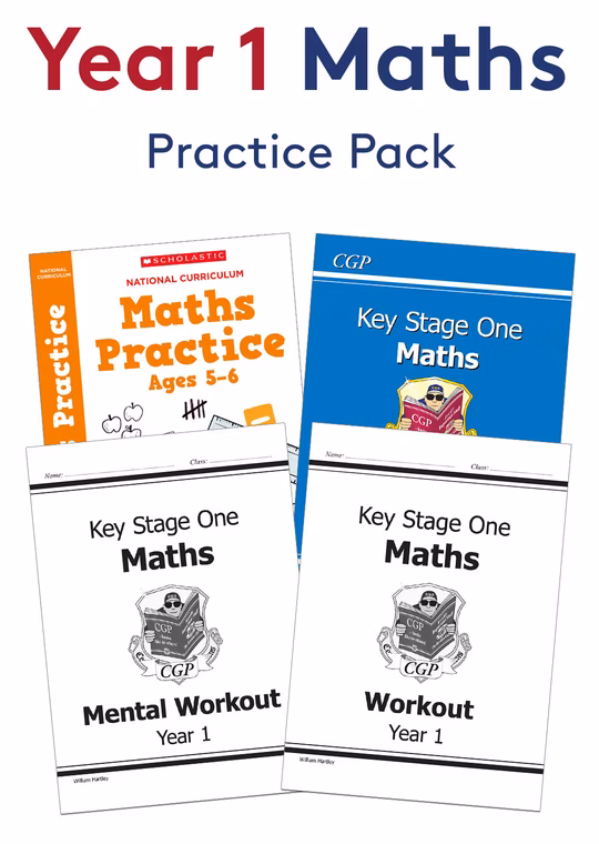 Year 1 Maths Study & Workbook Pack (Ages 5-6)