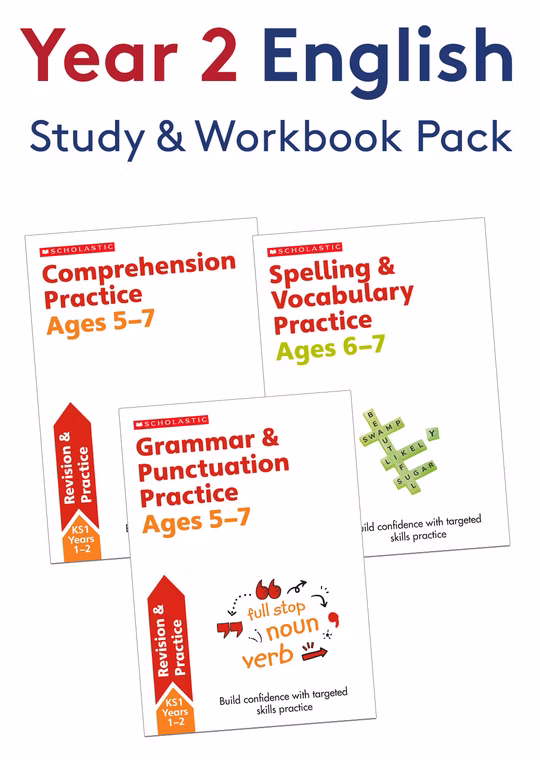 Year 2 English Study & Workbook Pack (Ages 6-7)