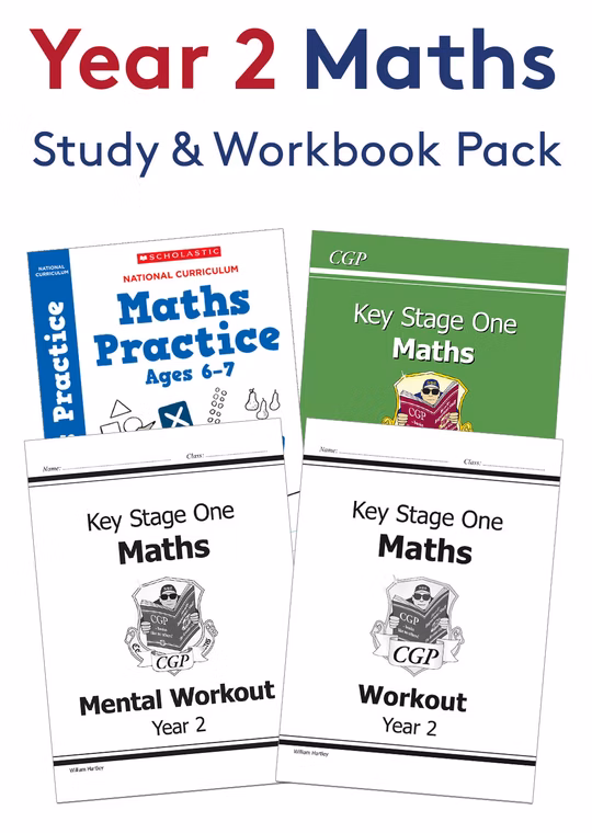 Year 2 Maths Study & Workbook Pack (Ages 6-7)