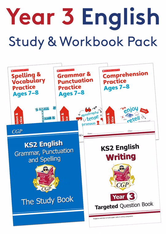 Year 3 English Study & Workbook Pack (Ages 7-8)
