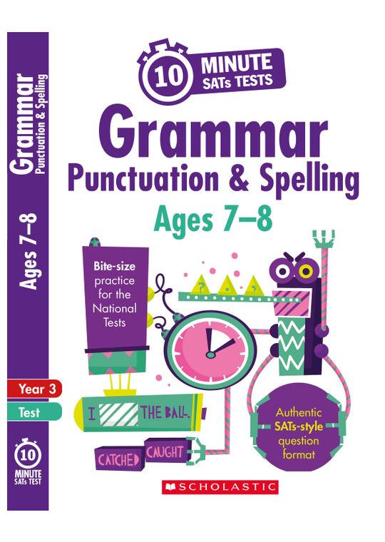 Year 3 SPaG 10-Minute SATs Tests (Ages 7-8)
