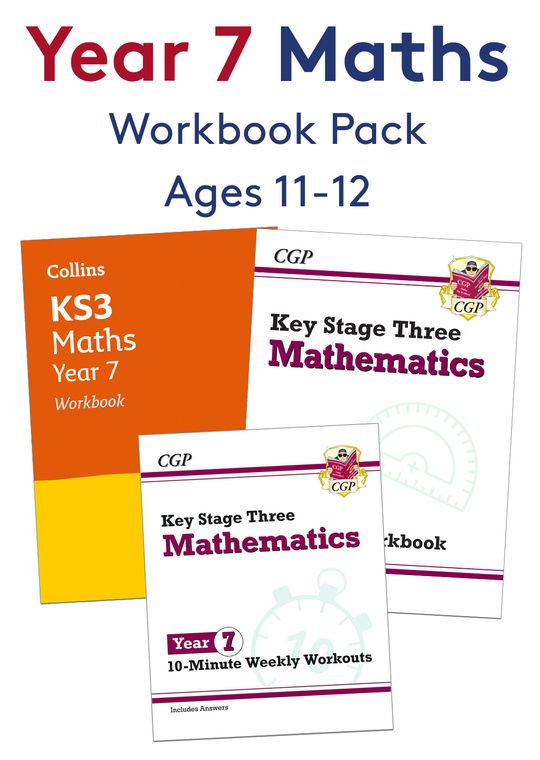 Year 7 Maths Workbook Pack (Ages 11-12)