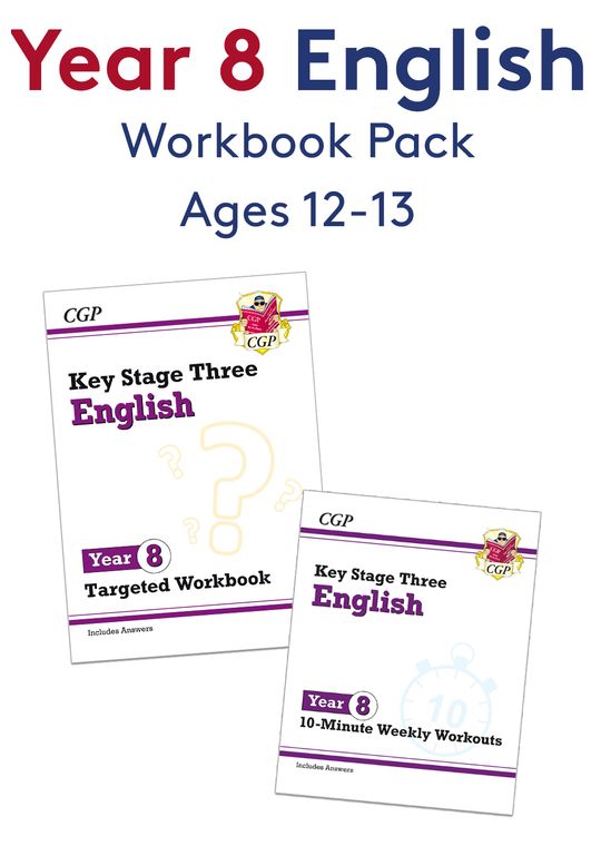 Year 8 English Workbook Pack (Ages 12-13)