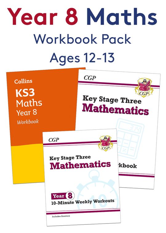 Year 8 Maths Workbook Pack (Ages 12-13)