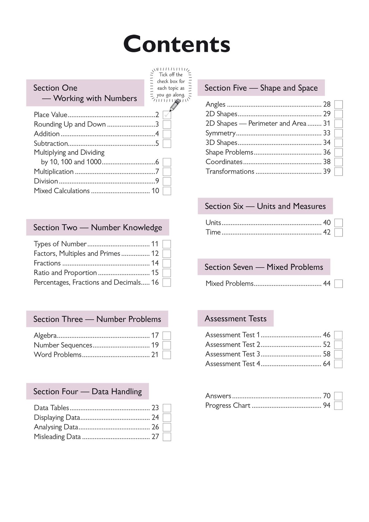 CGP 11+ Maths Practice Book and Assessment Tests cover for ages 10-11