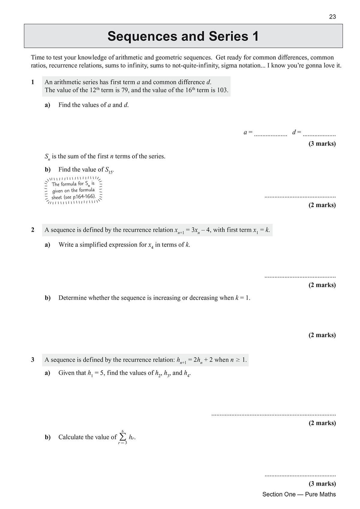 Additional practice pages showing binomial expansion questions with detailed mark schemes