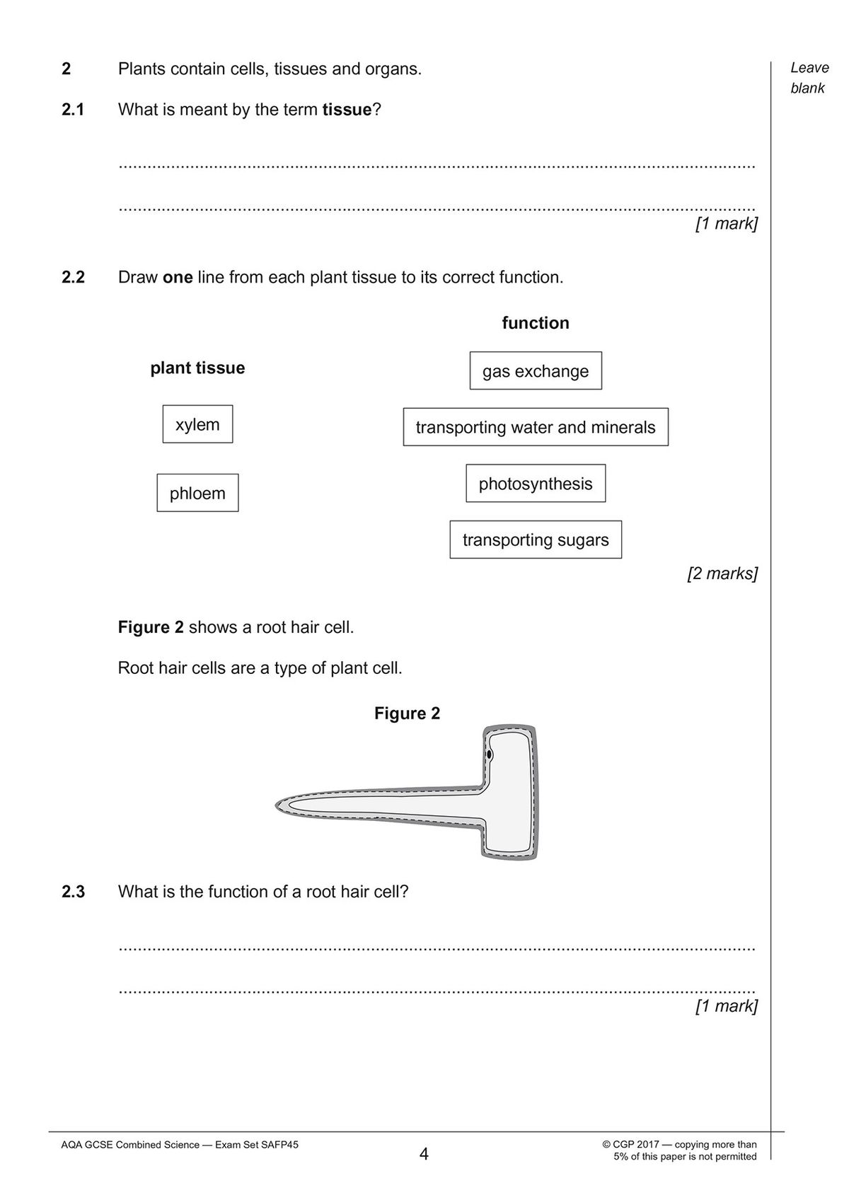 AQA GCSE Combined Science Foundation Practice Papers Pack 1 envelope and contents