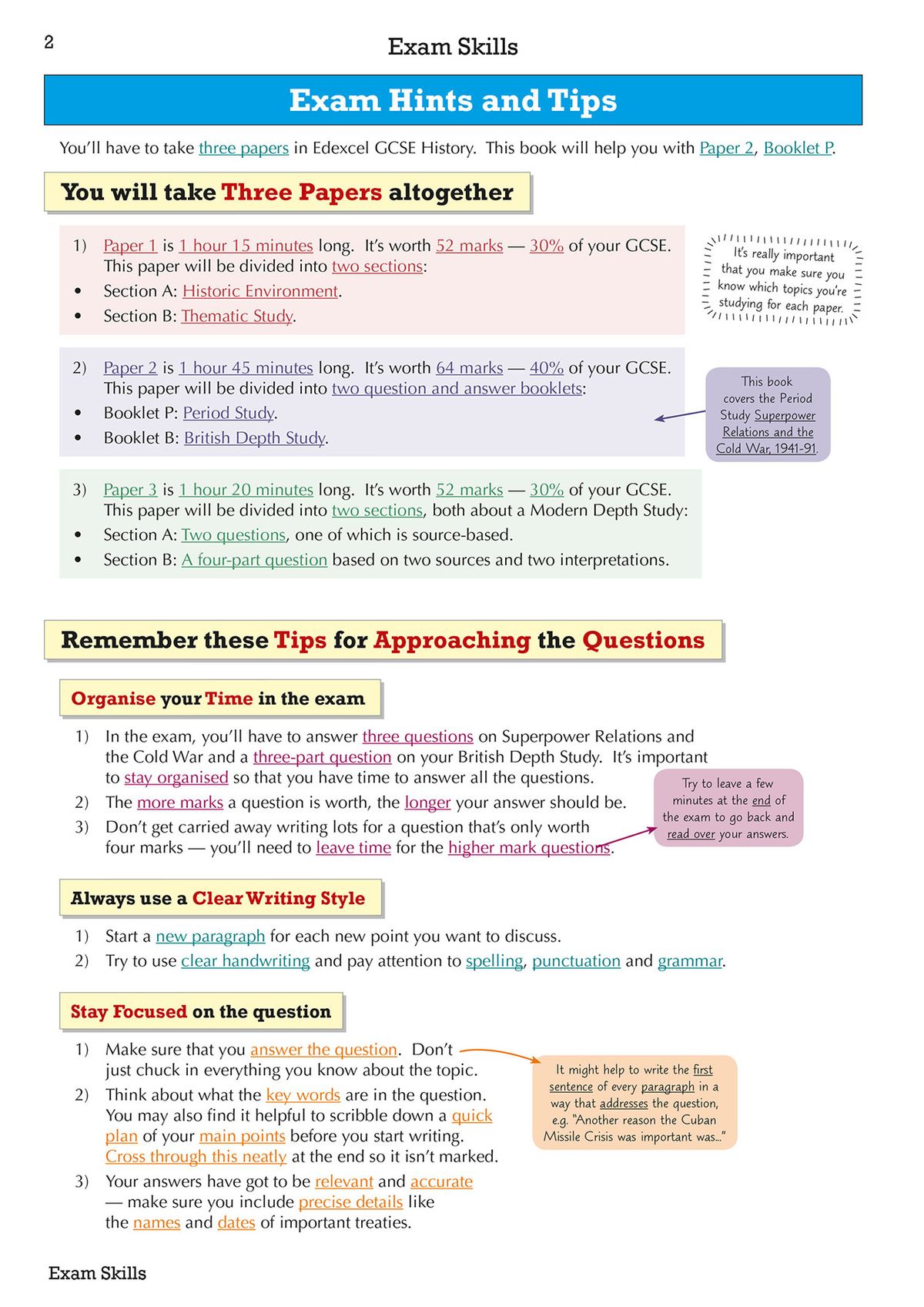 Interior spread explaining mutual suspicion with highlighted keywords