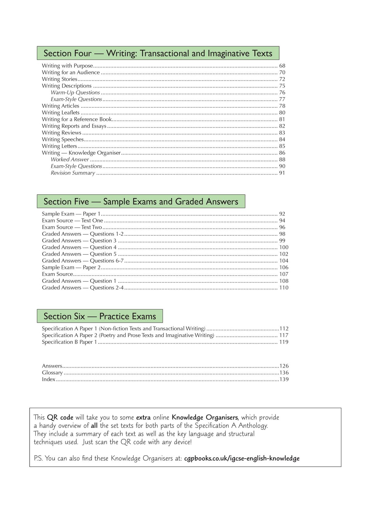 Sample page demonstrating linking and comparing techniques
