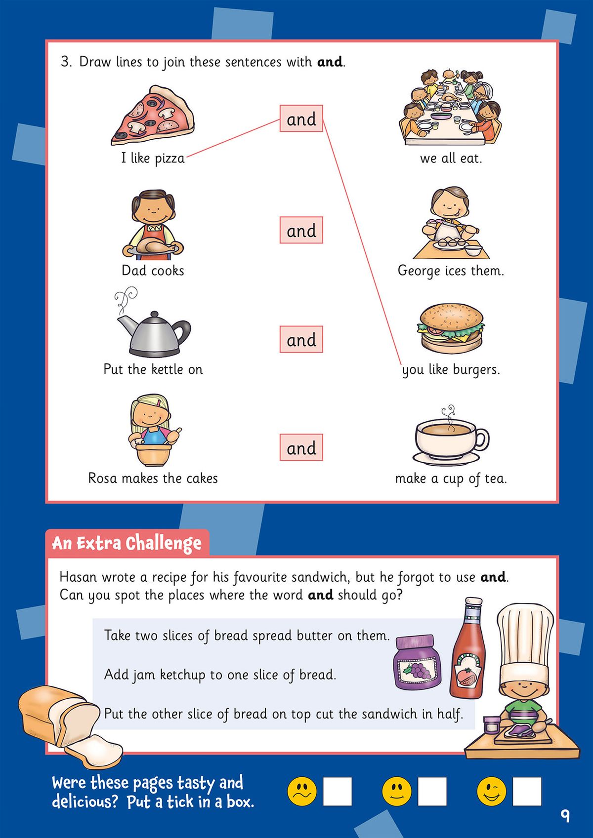 CGP English Activity Book Year 1 front cover showing colourful design for ages 5-6