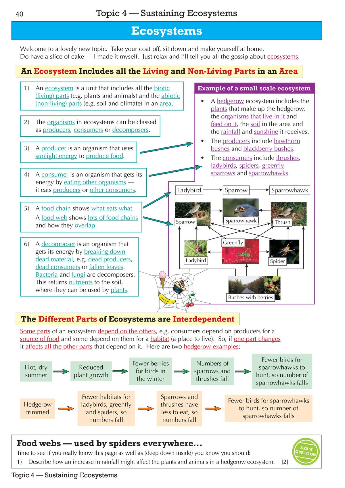 Sample pages demonstrating global ecosystems with colour photos and detailed information boxes