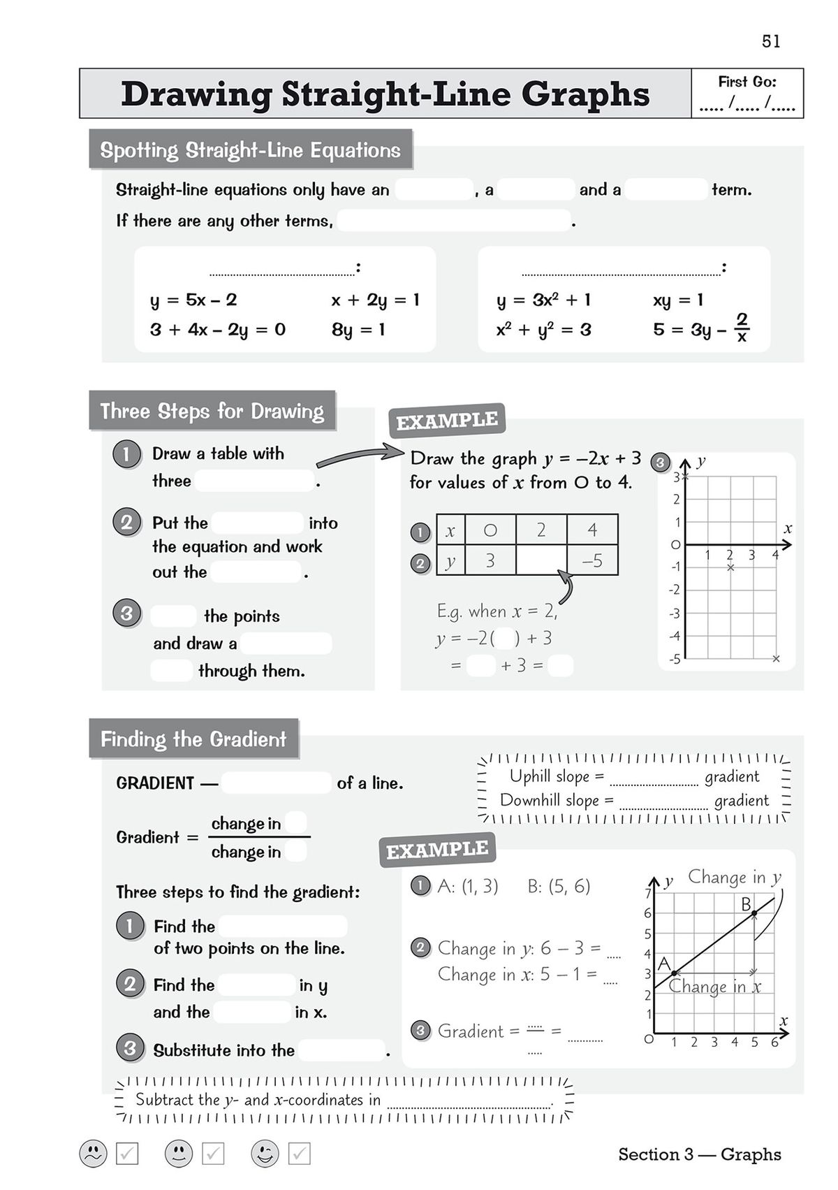 Contents page showing topic sections including algebra, geometry, probability and statistics