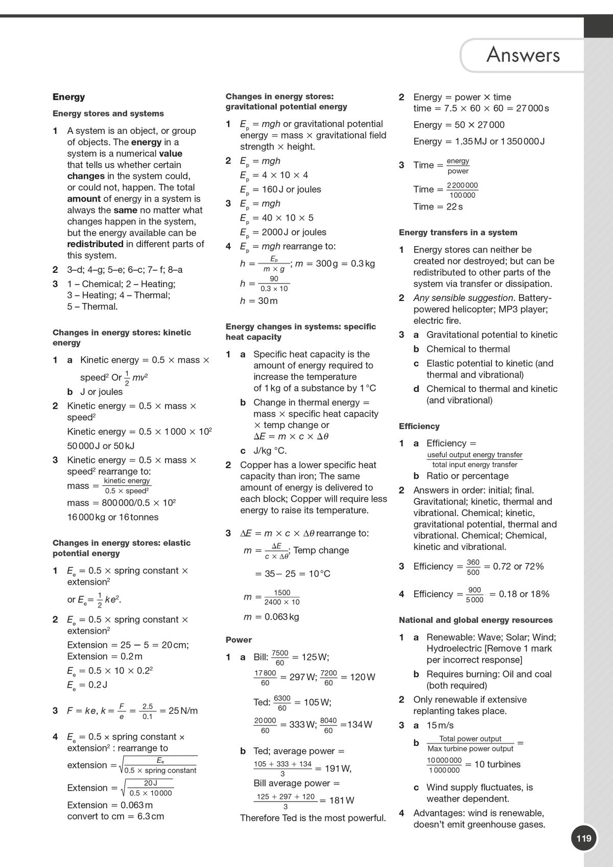 GCSE Physics Workbook cover showing title and Scholastic branding