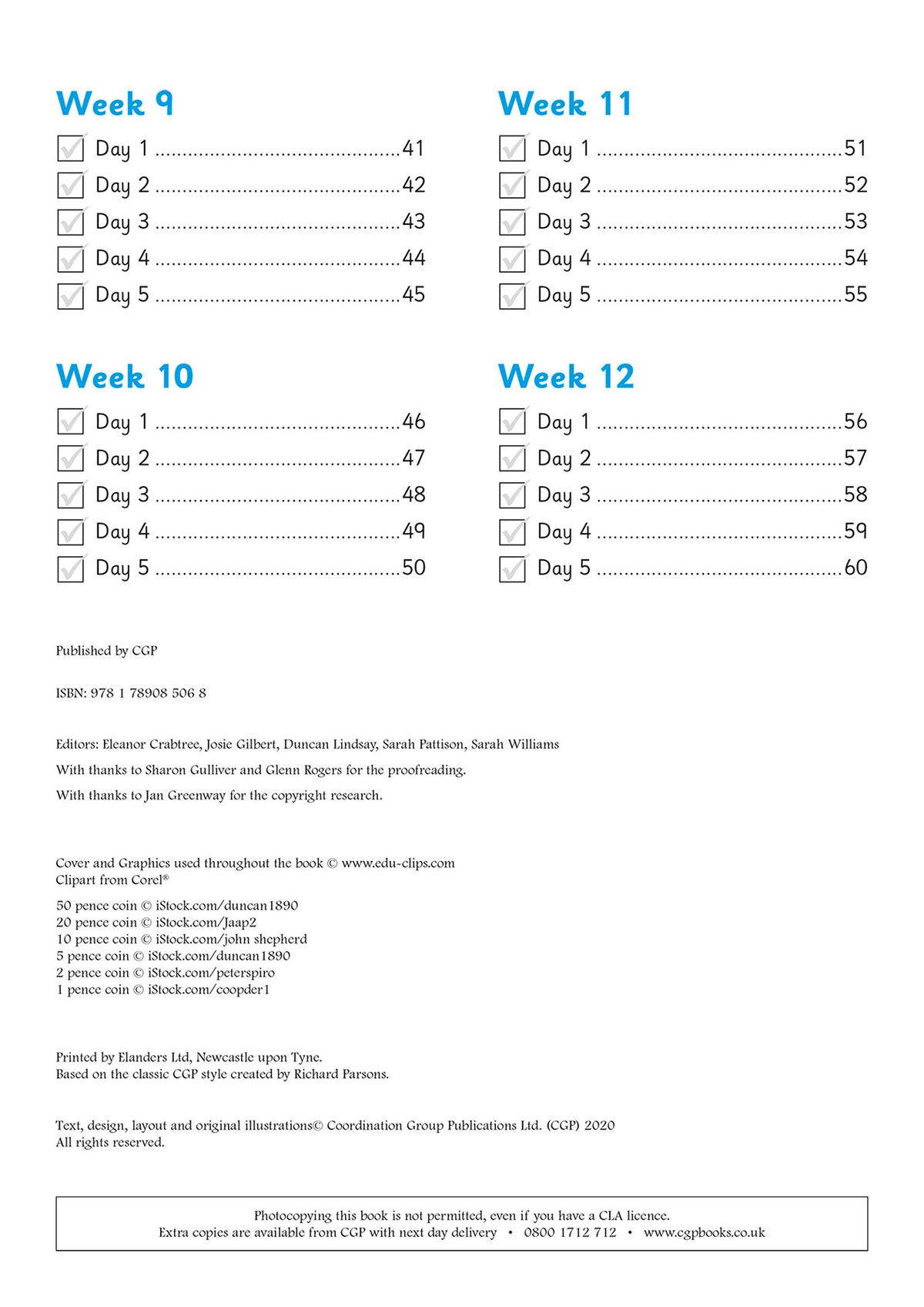 Daily practice page layout showing addition problems with score tracking box
