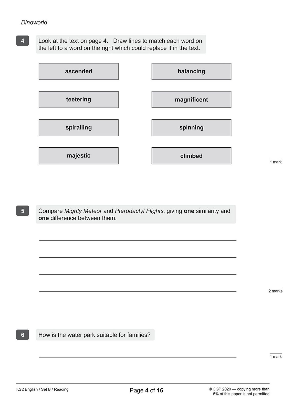 KS2 English SATS Practice Papers Pack 2 cover showing Reading test booklet