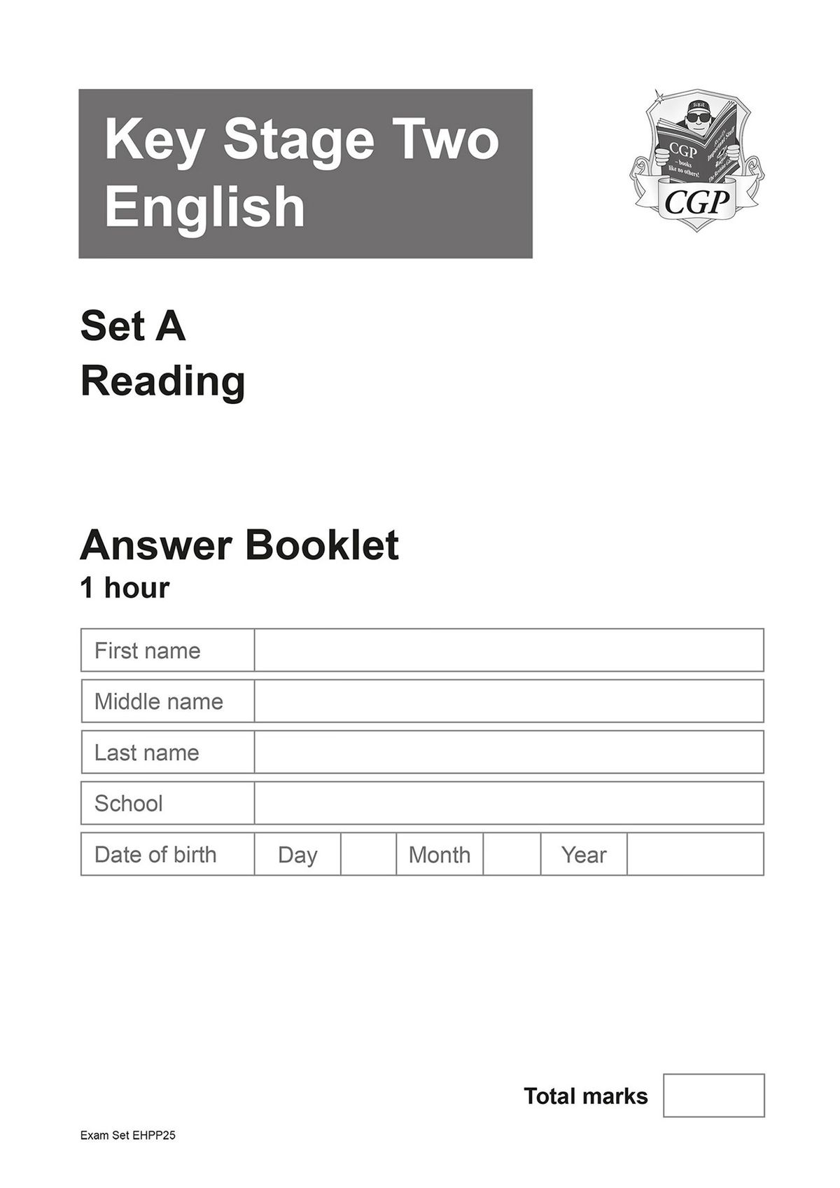 KS2 English SATS Practice Papers Pack 3 cover showing answer booklet