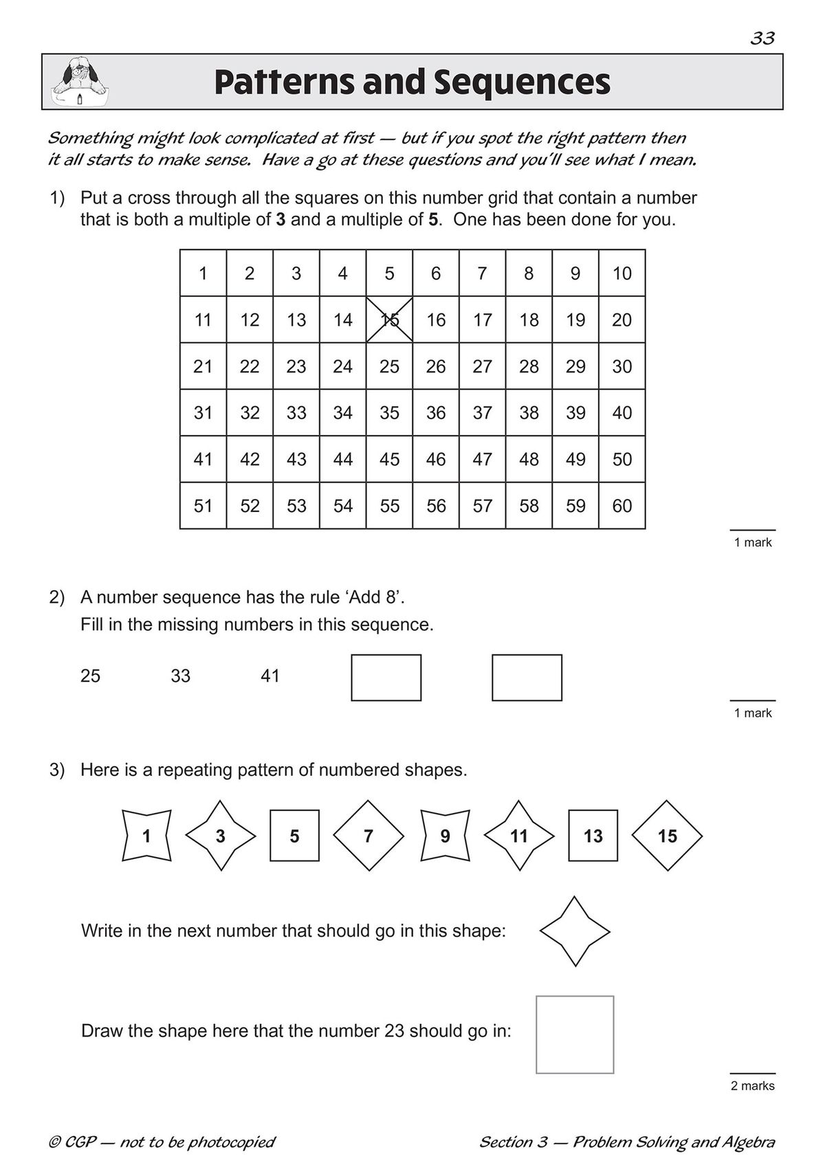 Sample wordy problems page featuring multi-step ratio and problem-solving questions