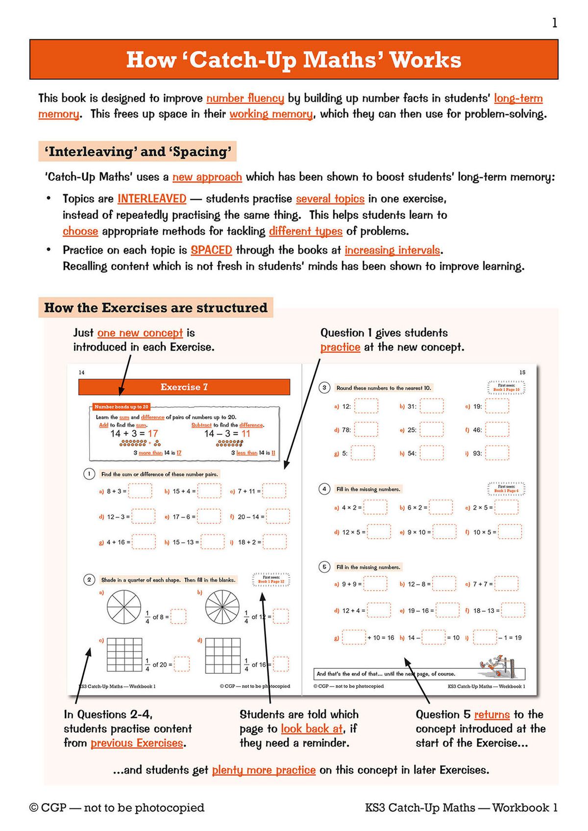 Introduction page explaining the interleaved and spaced practice method