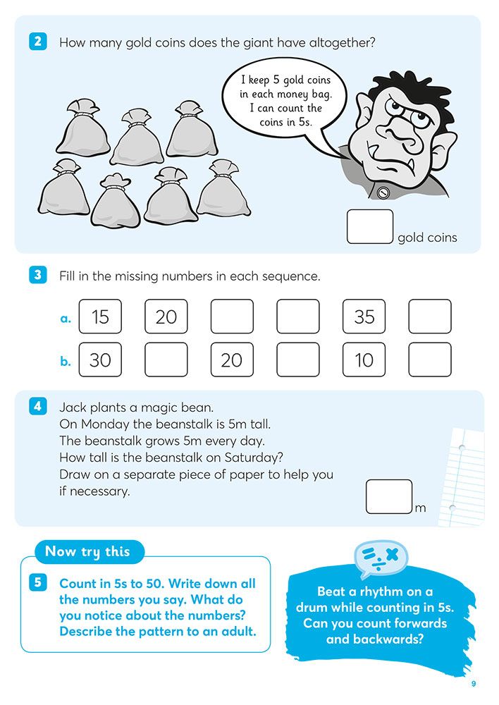 Problem-solving activities including counting coins and story problems