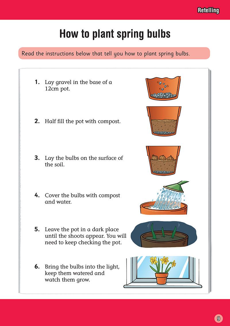 Inside pages of Year 3 comprehension workbook showing reading passages and question activities