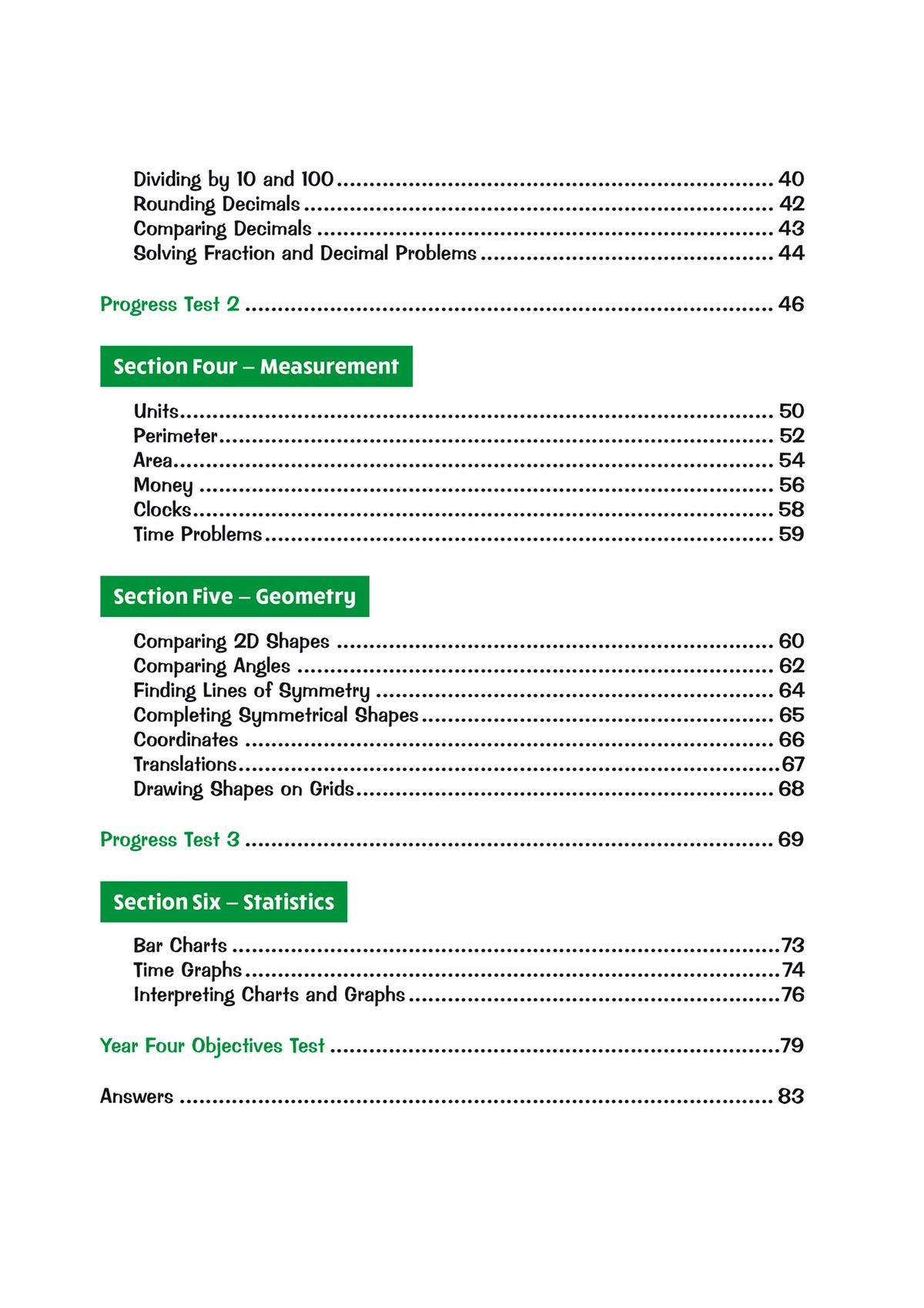 Sample geometry page with warm-up questions on 2D shapes