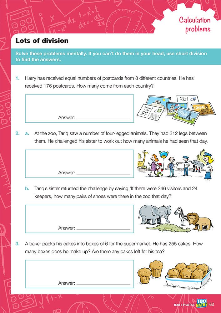 Year 5 Maths Workbook cover showing curriculum-aligned content for ages 9-10
