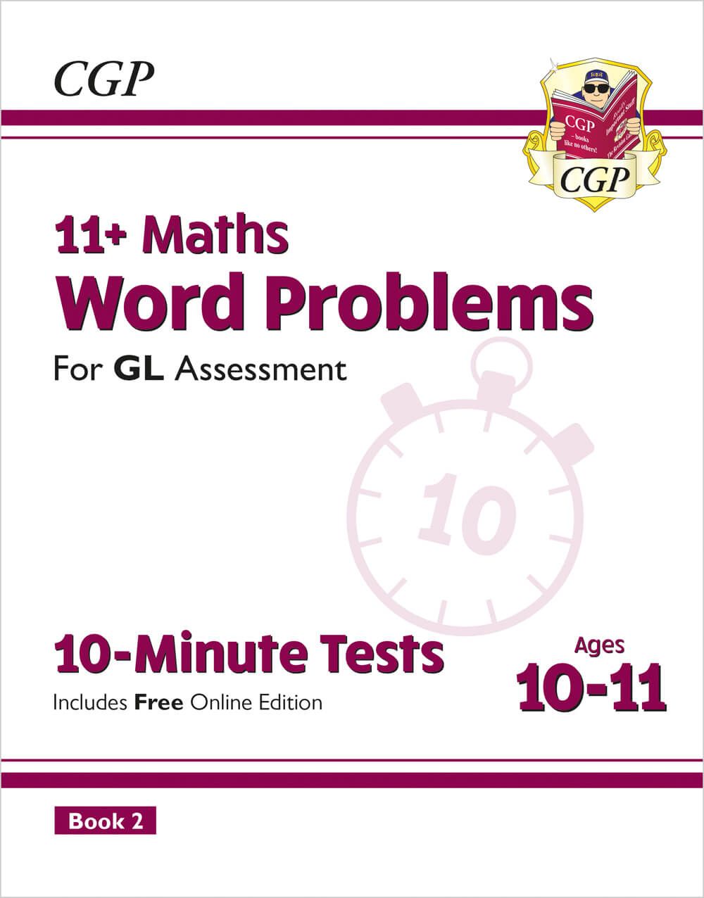 11+ GL 10-Minute Tests: Maths Word Problems - Ages 10-11 Book 2 (with Online Edition) Main Image