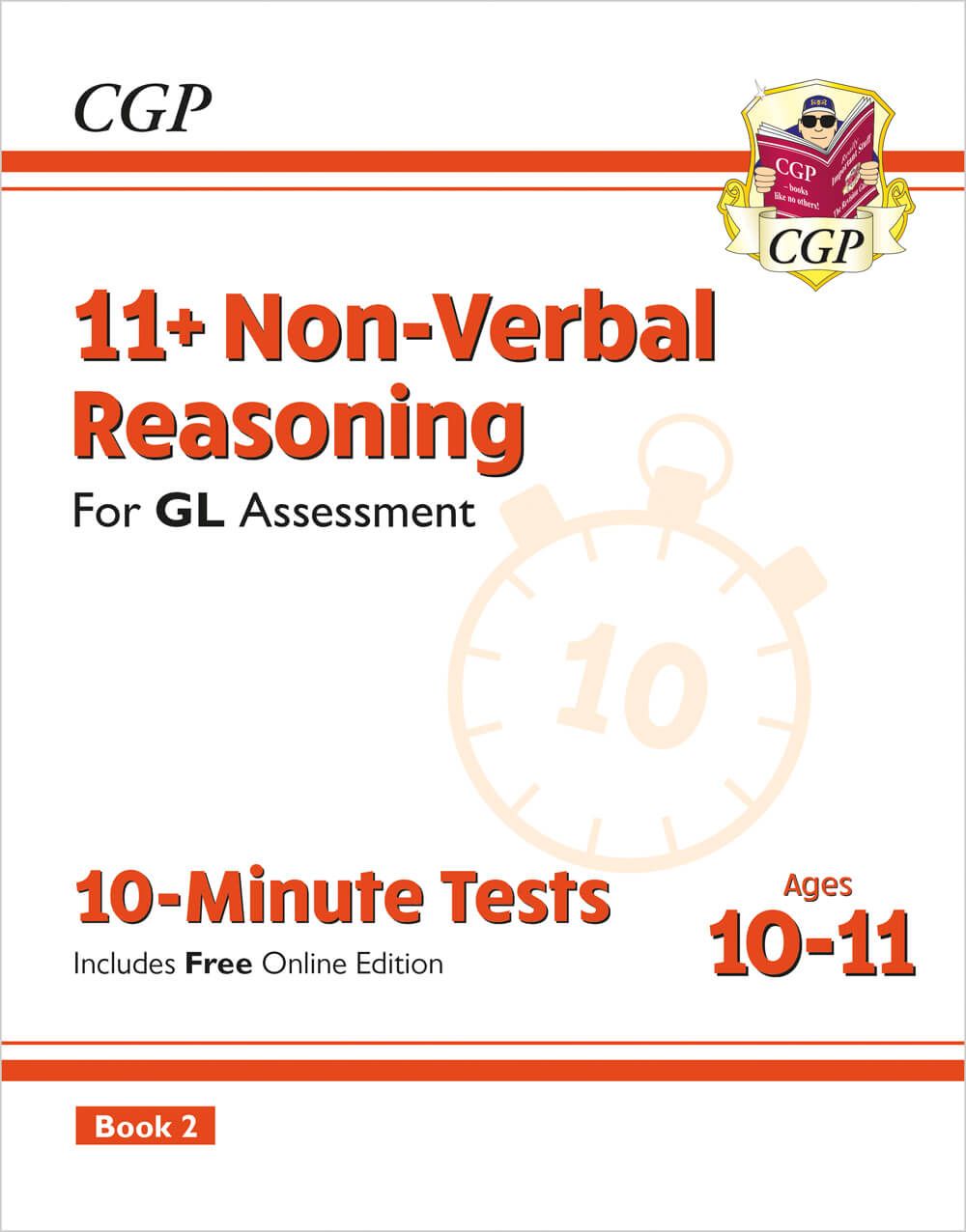 11+ GL 10-Minute Tests: Non-Verbal Reasoning - Ages 10-11 Book 2 (with Online Edition) Main Image