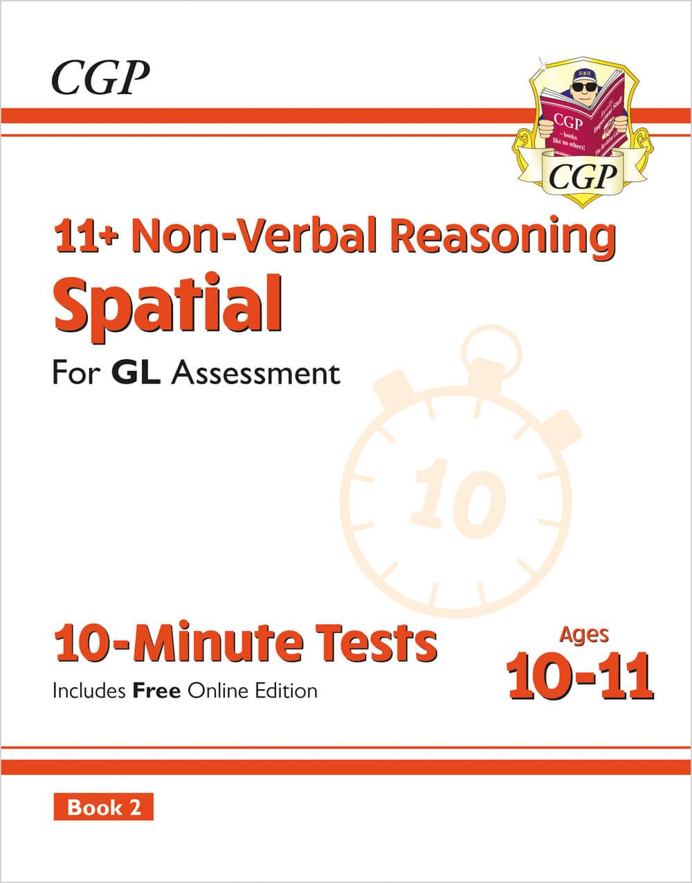 11+ GL 10-Minute Tests: Non-Verbal Reasoning Spatial - Ages 10-11 Book 2 (with Online Edition) Main Image