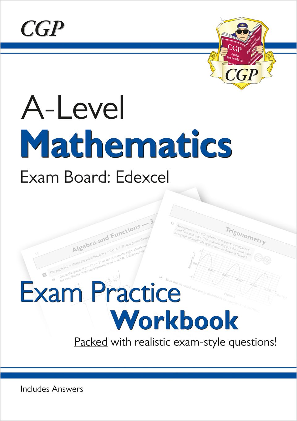 A-Level Maths Edexcel Exam Practice Workbook (includes Answers) Main Image