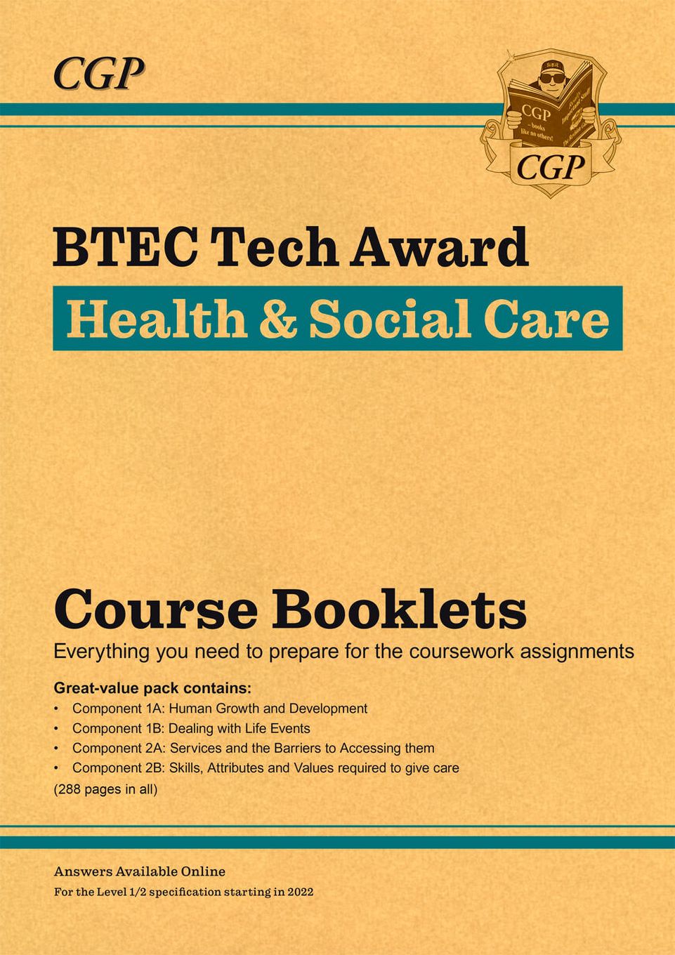 BTEC Tech Award in Health & Social Care: Course Booklets Pack (for courses starting in 2022) Main Image