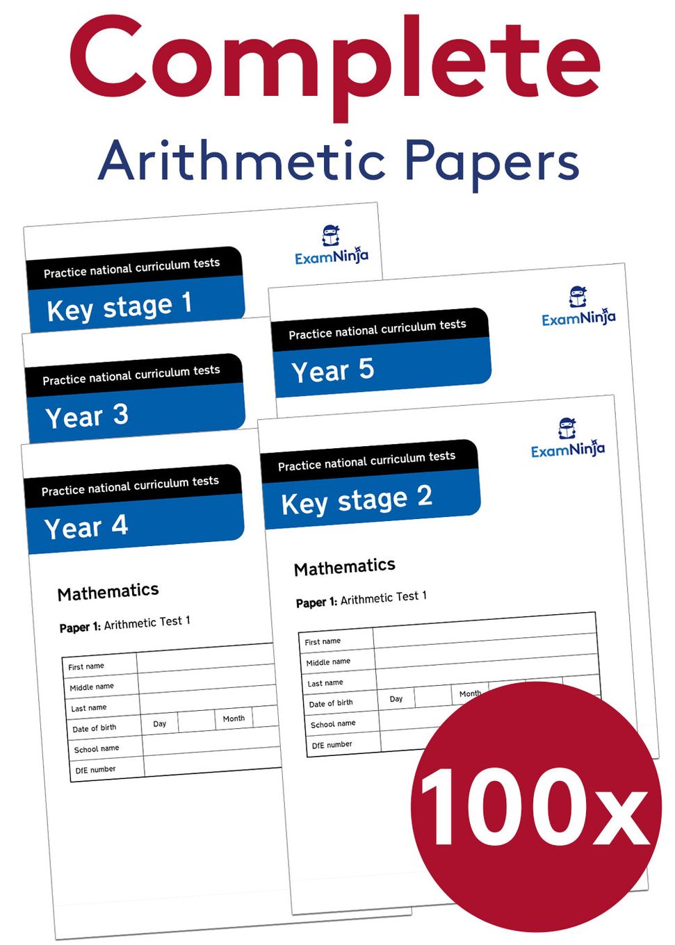 Buy Arithmetic Practice Papers Download | Ages 6-11 | Exam Ninja