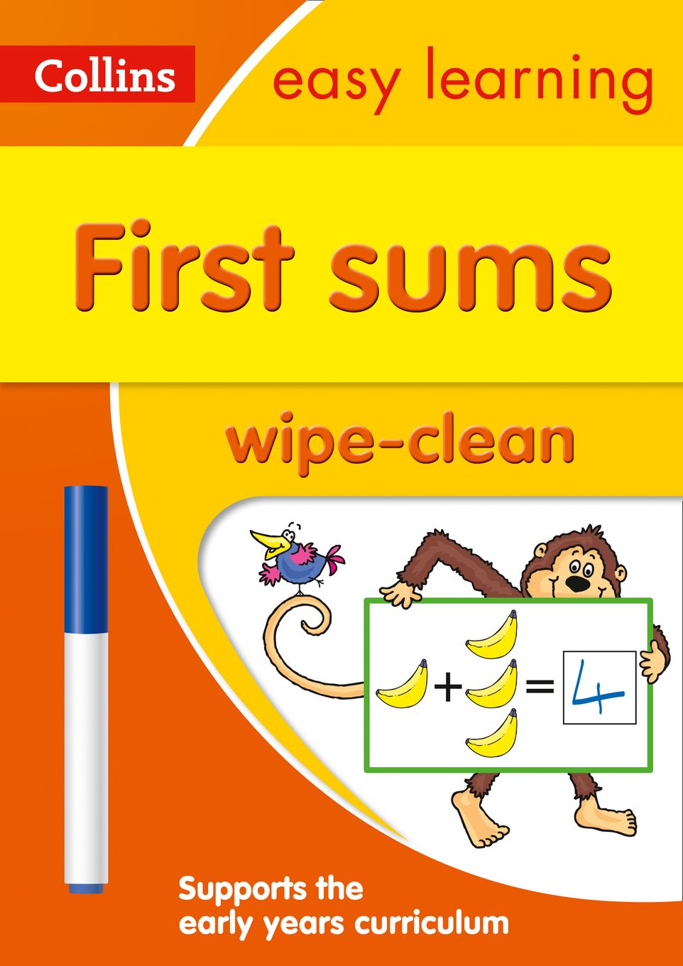 First Sums Wipe-Clean Maths Workbook (Ages 3-5) Main Image