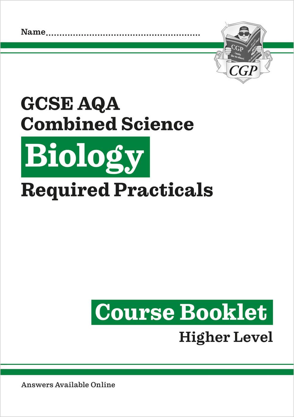 GCSE Combined Science Biology AQA Required Practicals Course Booklet - Higher Main Image