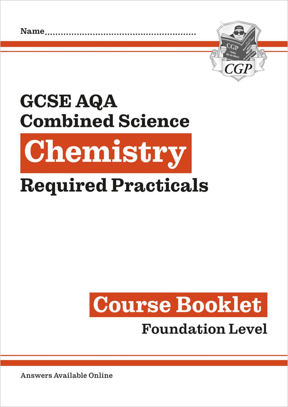 GCSE Combined Science Chemistry AQA Required Practicals Course Booklet - Foundation Main Image