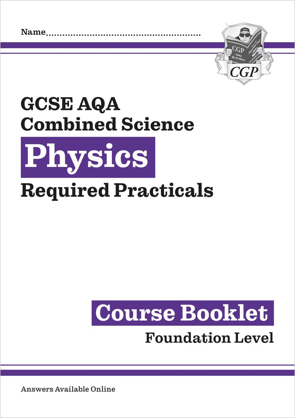 GCSE Combined Science Physics AQA Required Practicals Course Booklet - Foundation Main Image