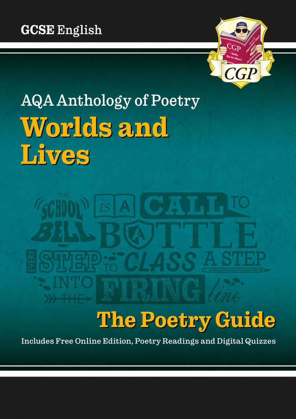 GCSE English AQA Poetry Guide - Worlds & Lives Anthology inc. Online Edition, Audio & Quizzes Main Image