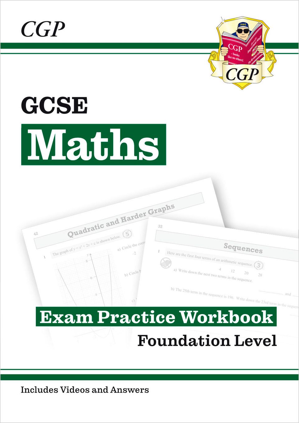 GCSE Maths Exam Practice Workbook: Foundation - includes Video Solutions and Answers Main Image