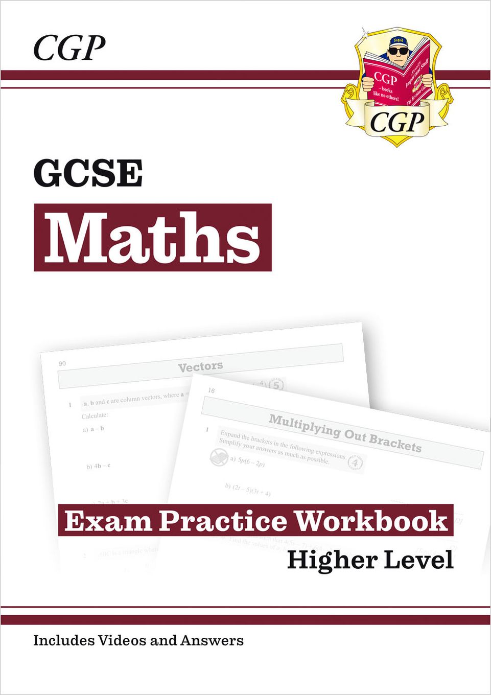 GCSE Maths Exam Practice Workbook: Higher - includes Video Solutions and Answers Main Image