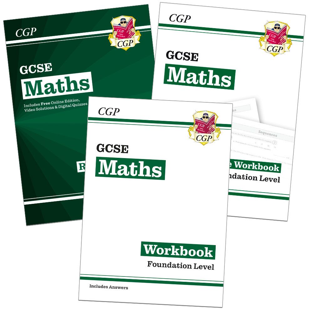GCSE Maths Study & Workbook Pack - Foundation Tier (Ages 14-16) Main Image